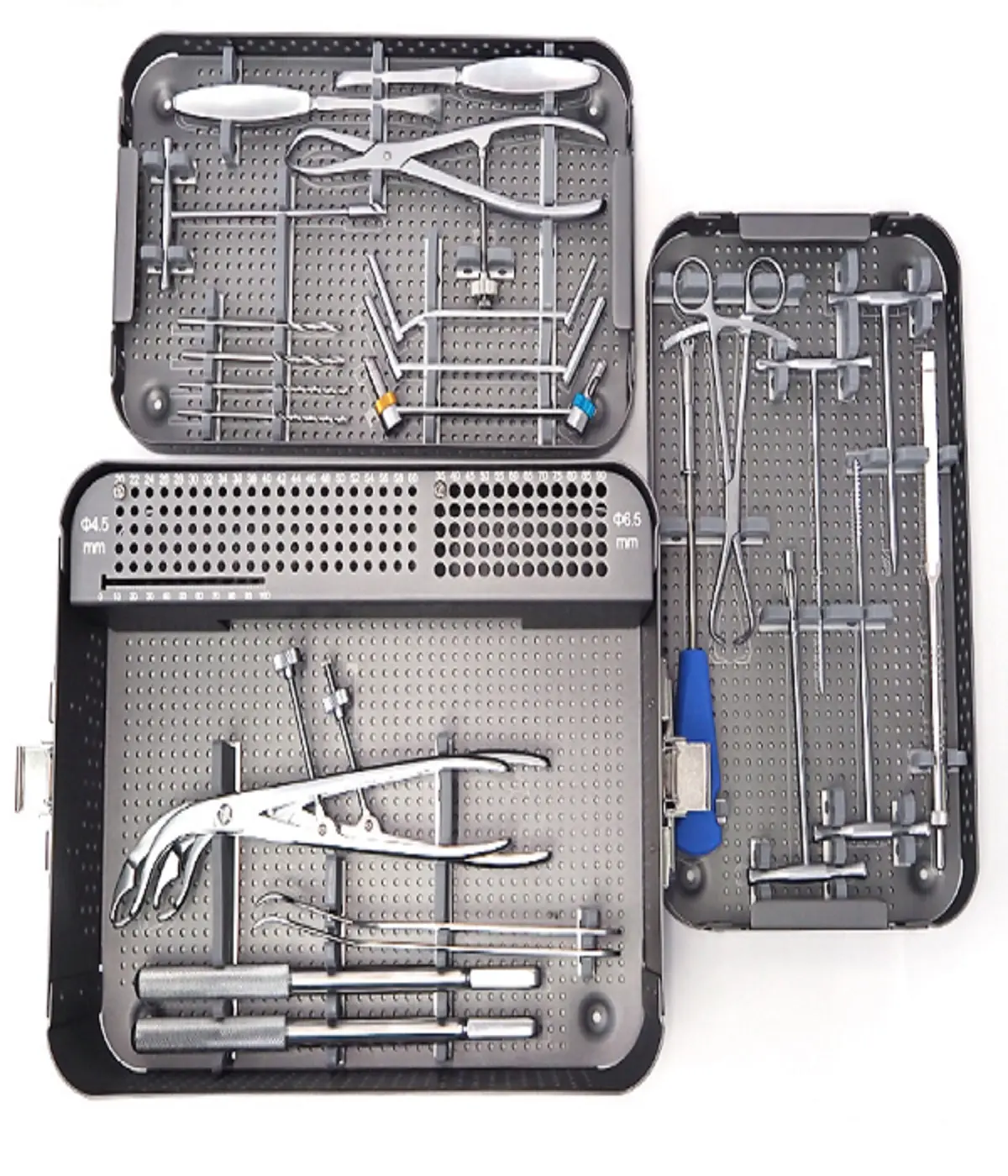 Instrumentos quirúrgicos ortopédicos, conjunto de instrumentos ortopédicos de fijación interna, con gran fragmento de rotura