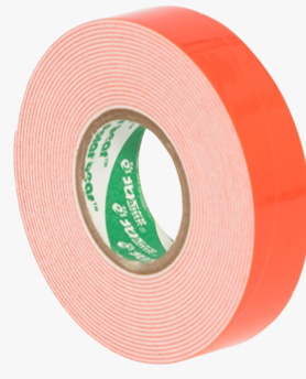 Papier rouge et mousse blanche