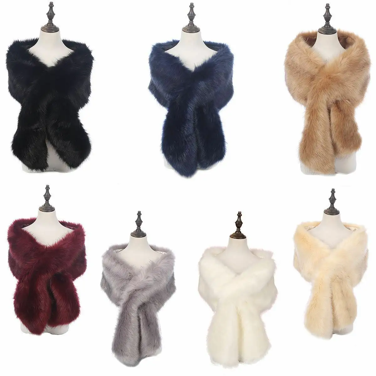 Faux Fur Access Controla125khz ID /icr Shawl Stole Fashion High Qualitdoor Lockwinter Fur Collar Scarf 100% Fox Fur Winter Warm