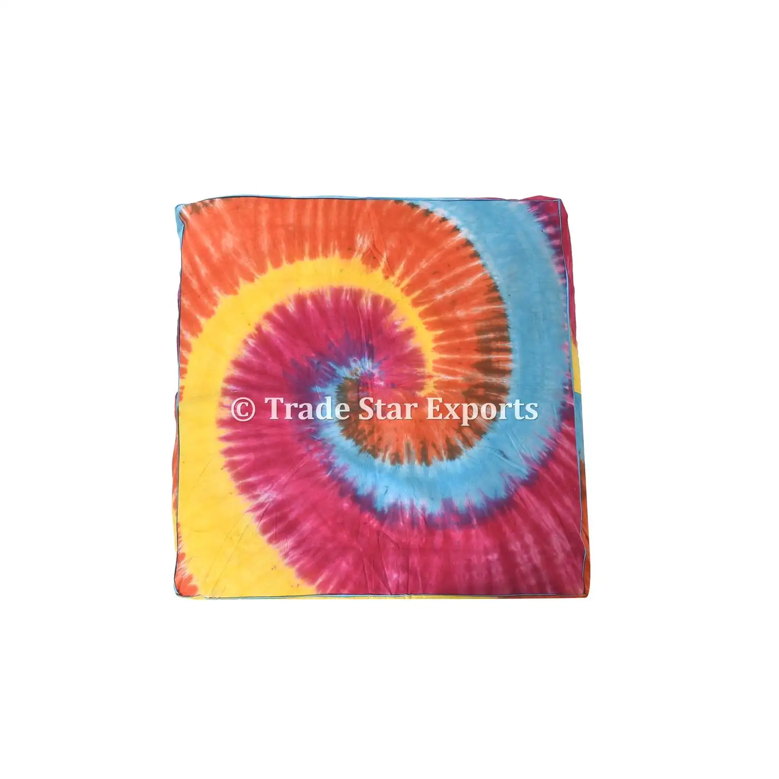 Indiano Tie Dye Box Cuscino Della Copertura Multicolore Grande Pavimento Copertura del Cuscino di Meditazione Pillow Case di Cotone di Base Del Cane Della Copertura