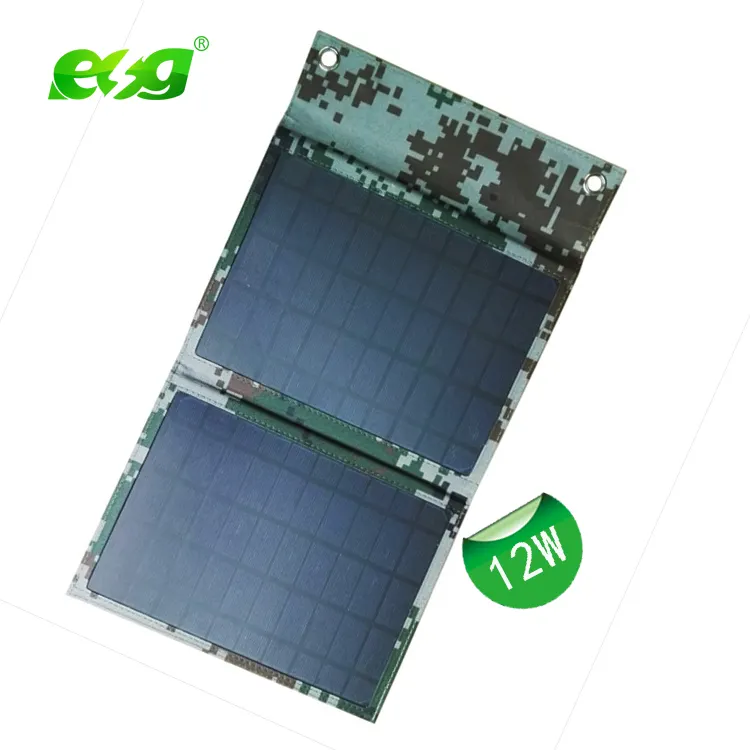 ESG Monocrystalline तह सौर पैनल पोर्टेबल 12W 30W 50W 60 वाट 100w सौर सेल Foldable सौर पैनल