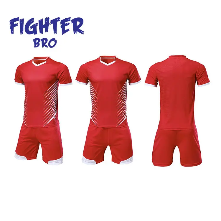 Sublimation Printing Polyester Real Thai man team soccer wear football uniform soccer jersey