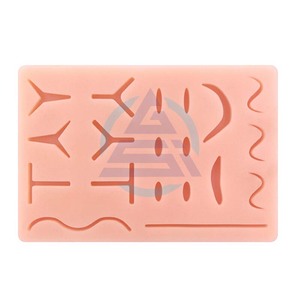 Surgical Suture Pad Training <strong>Kit</strong> Medical Science Teaching <strong>Equipment</strong> with Skin Wound Operation Practice <strong>Model</strong> Scissors Tool <strong>Kit</strong> - Product Image 1