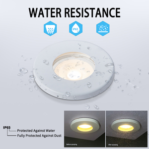 โคมไฟ LED ทรงกลมสำหรับห้องน้ำ,ดาวน์ไลท์แบบกันน้ำ IP65โคมไฟติดเพดานแบบฝัง - Product Image 2