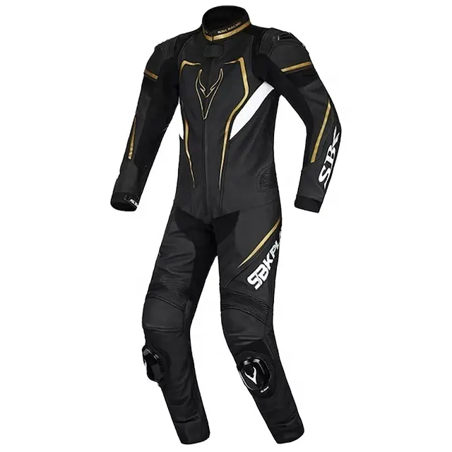 NEW custom motorbike racing suit Motorcycle Leather Suit Black Winter Riding Racing Motor Bike Suit
