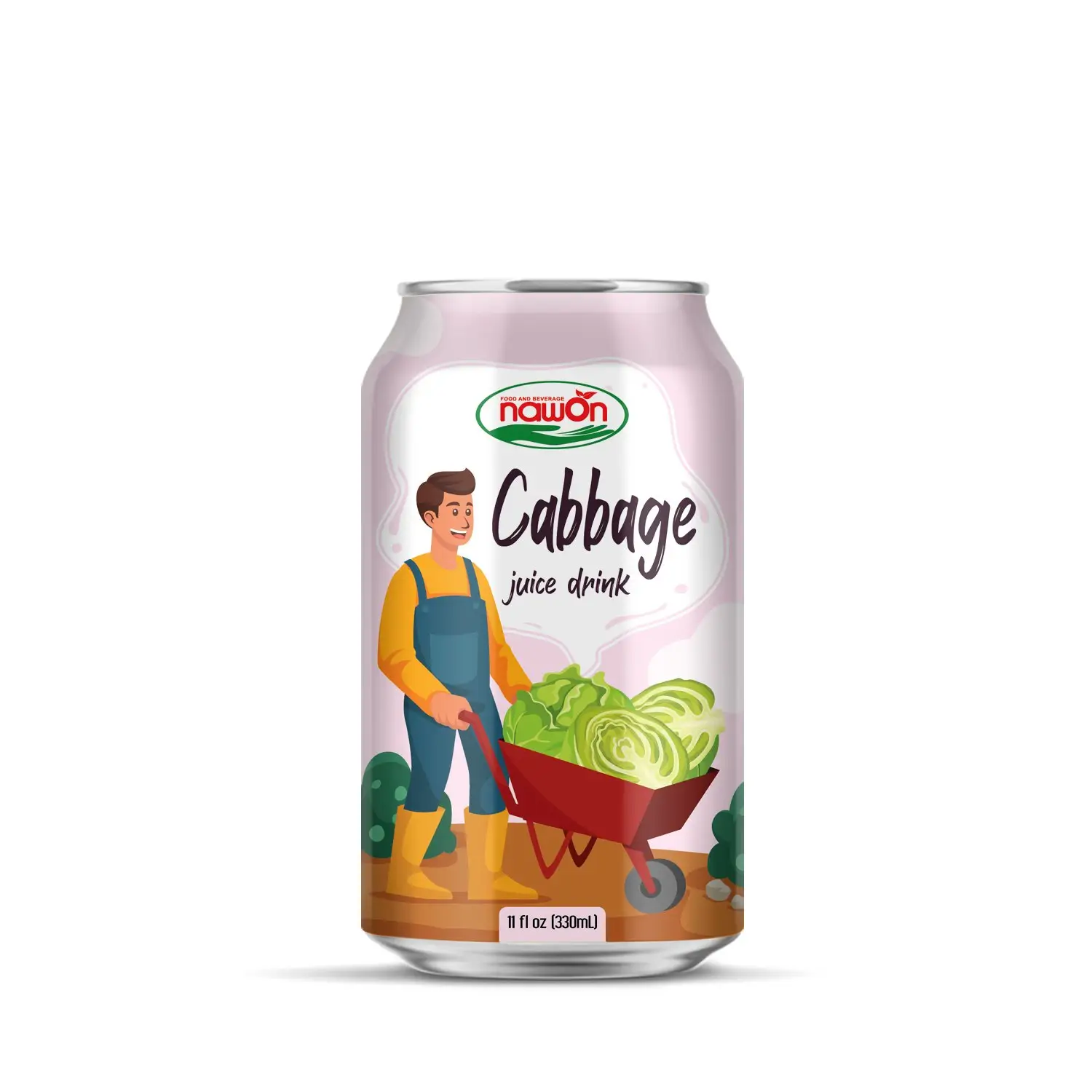 Wholesale 330ml NAWON Cabbage Juice Drink Healthy Fruit Juice OEM/ODM ISO HACCP GMP Manufacturer in Vietnam