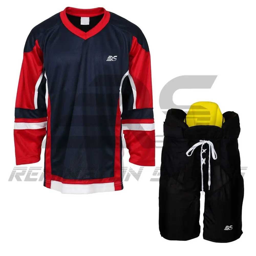 Uniforme de gelo hockey para esportes atacado preço | uniforme de hóckey de gelo personalizado alta qualidade