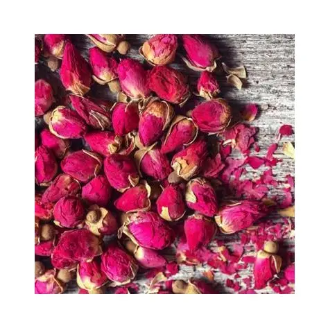 Groothandel Natuurlijke Organische Gedroogde Rose Buds Gedroogde Bloem Materiaal Leverancier Hoge Kwaliteit Vacuüm Drogen Kruidenthee