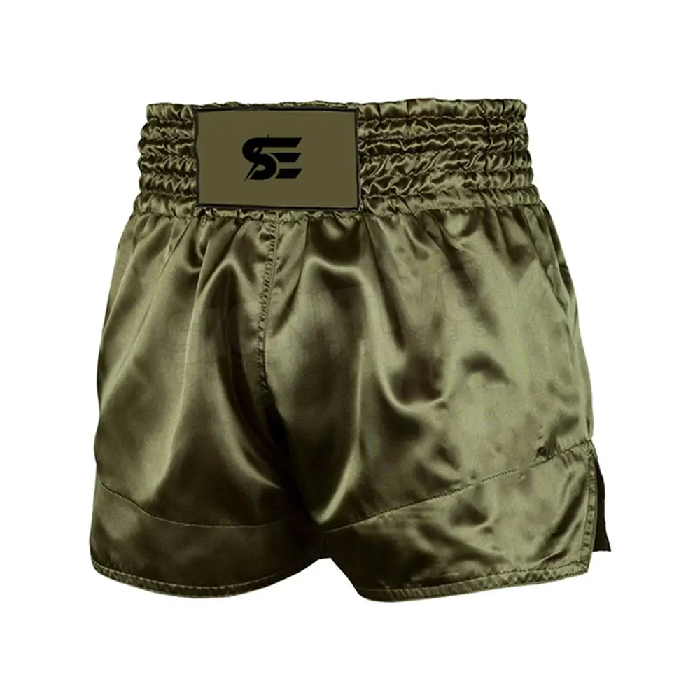 Shorts de boxe liso logotipo personalizado, atacado, shorts masculinos de boxe