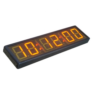 Custom 7 Segment Digits Display Wall Clock LED Digital Timer Multifunction Clock