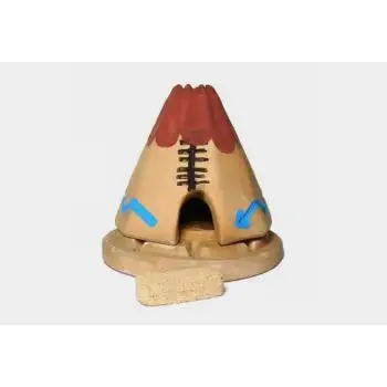 Gravador de incenso de cone personalizado, design de alta qualidade, forma como casa de pirâmide antiga, cores diferentes