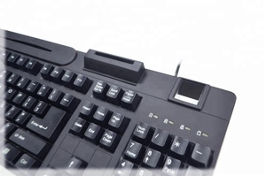 Government Logical Access <strong>Control</strong> Biometric Fingerprint Scanner Smart Card Reader <strong>Keyboard</strong> - Product Image 2