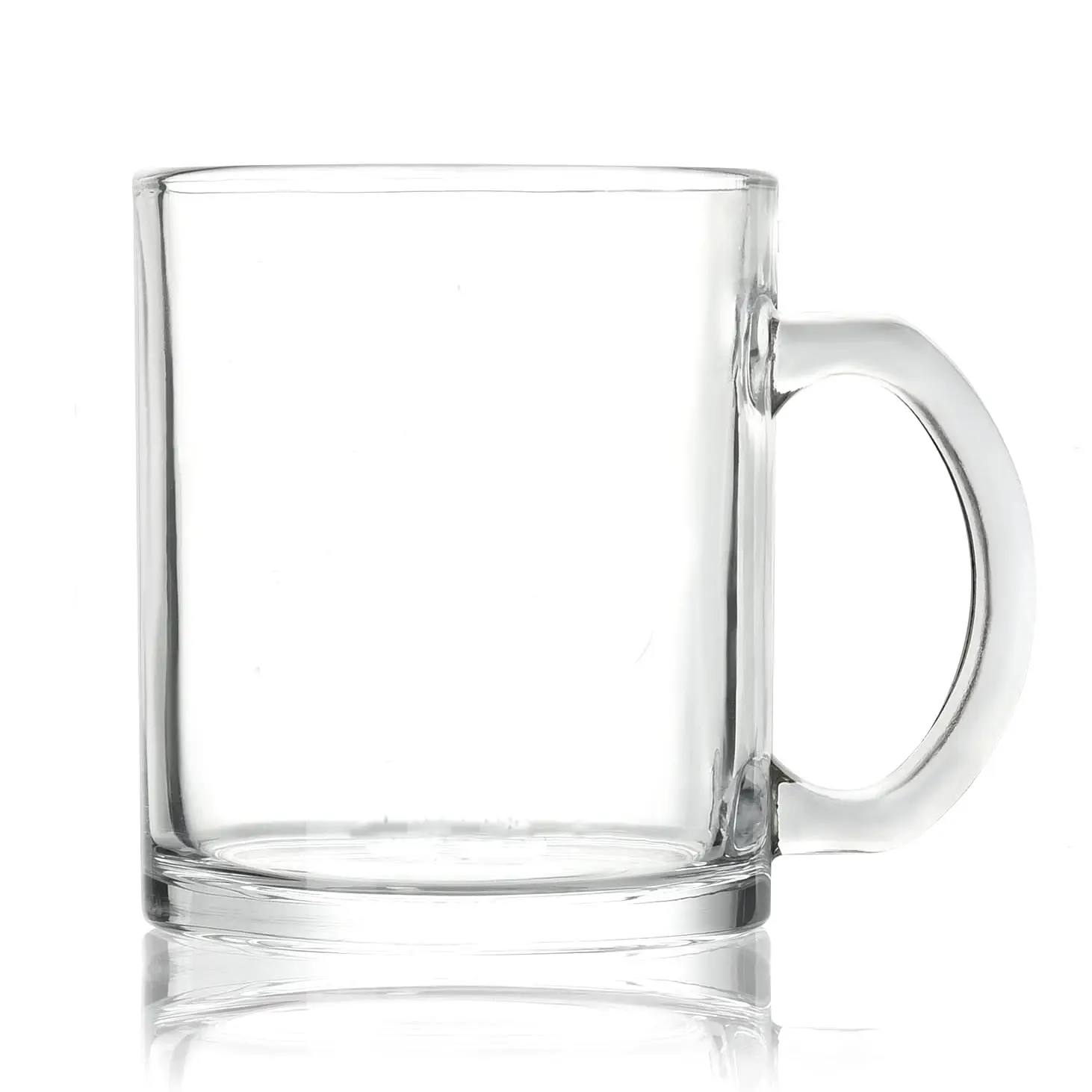 En popüler amerikan tarzı özel Logo seyahat açık süblimasyon sıcak kahve bira bardağı şeffaf kristal buzlu kupa