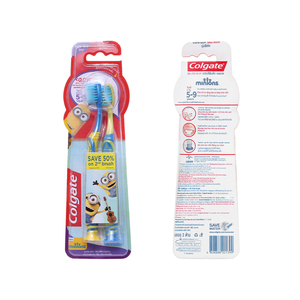 สำหรับ Colgate แปรงสีฟันสำหรับเด็ก5-9ปี minion บางนุ่มแพ็ค2พับเก็บได้สำหรับใช้ในบ้าน - Product Image 6