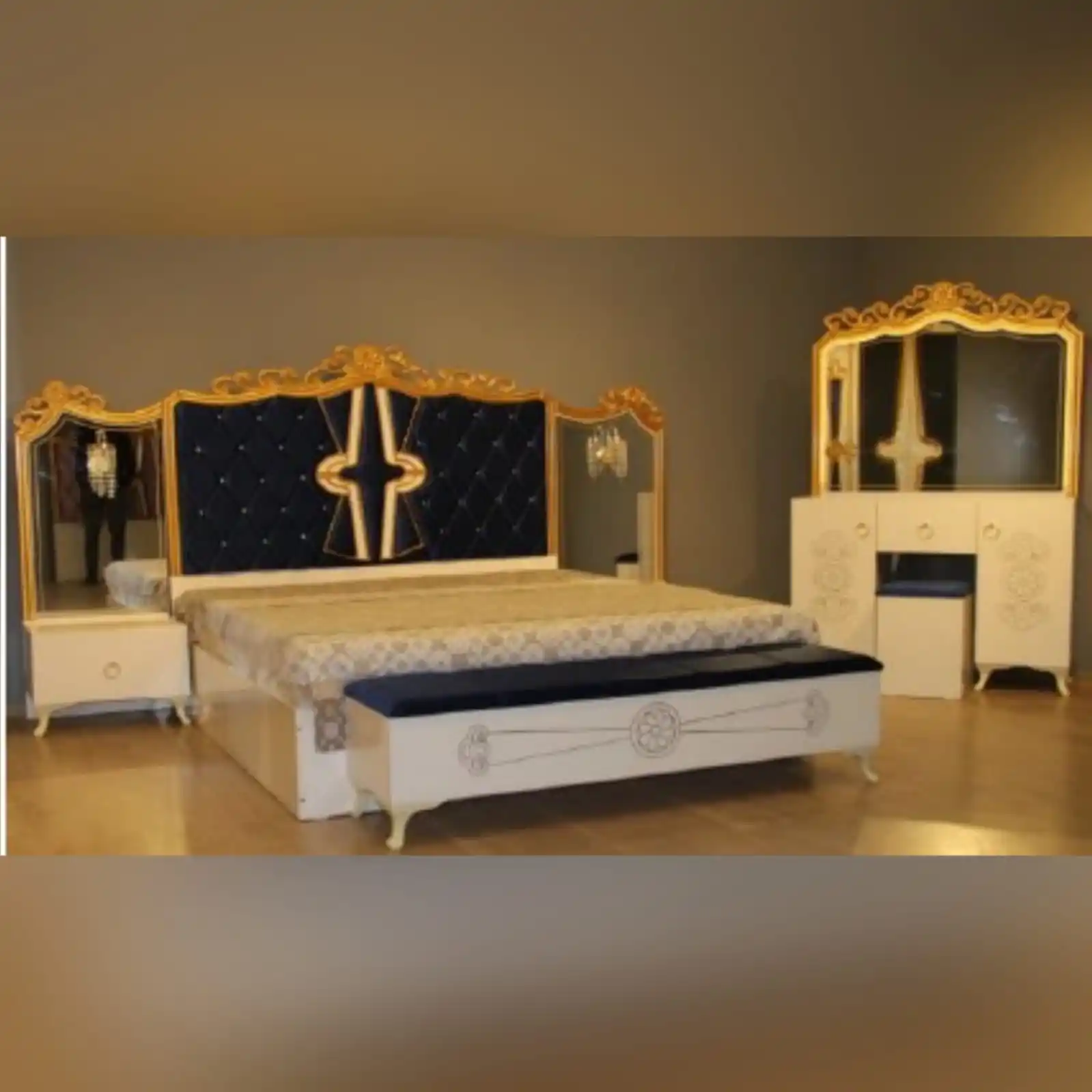 MILANO siyah yatak odası mobilya SET lüks yatak odası takımı en çok satan yatak odası mobilya SET en iyi fiyat ile