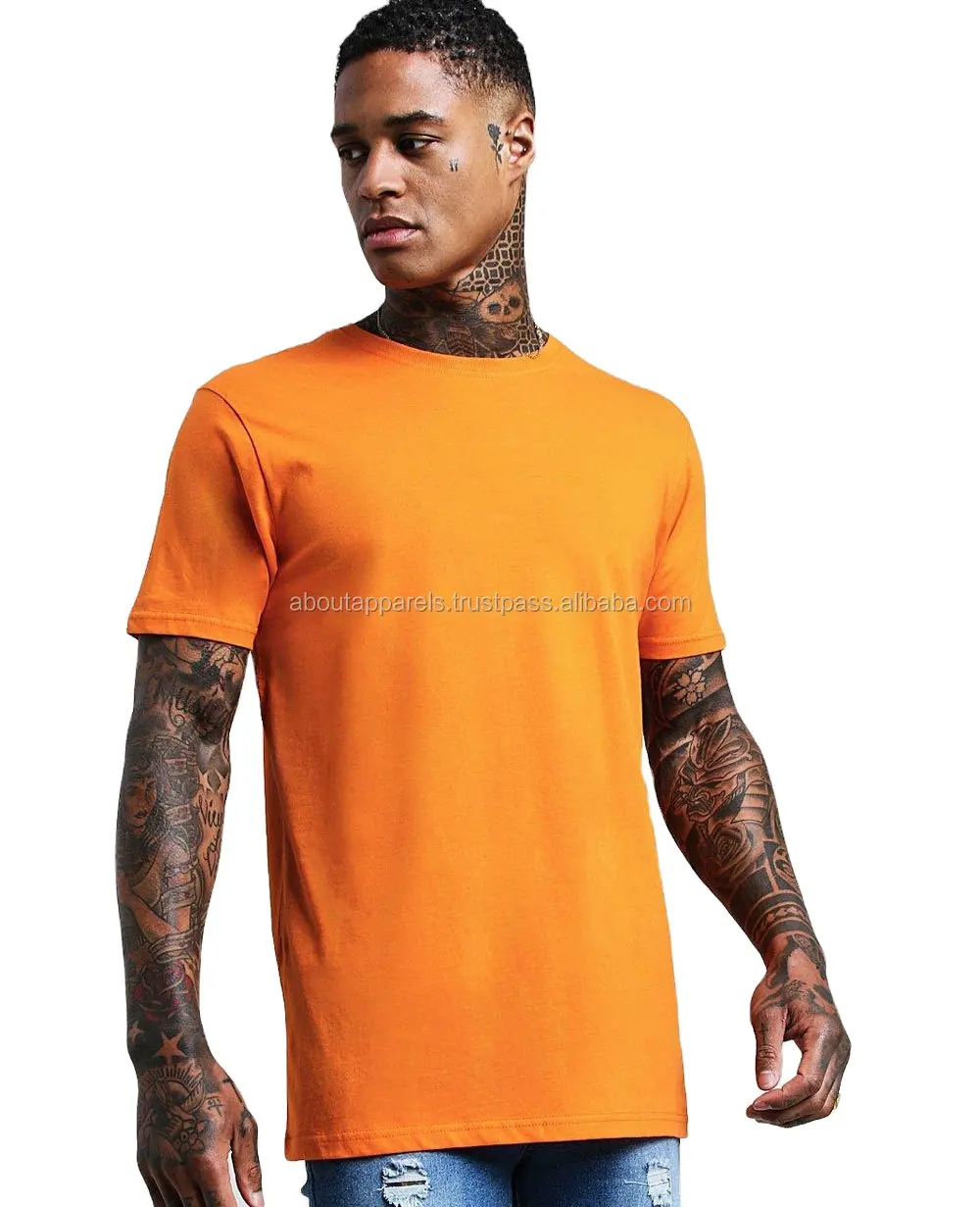 Camiseta personalizada para hombre, ropa de gimnasio larga transpirable en blanco a granel, AA 2156