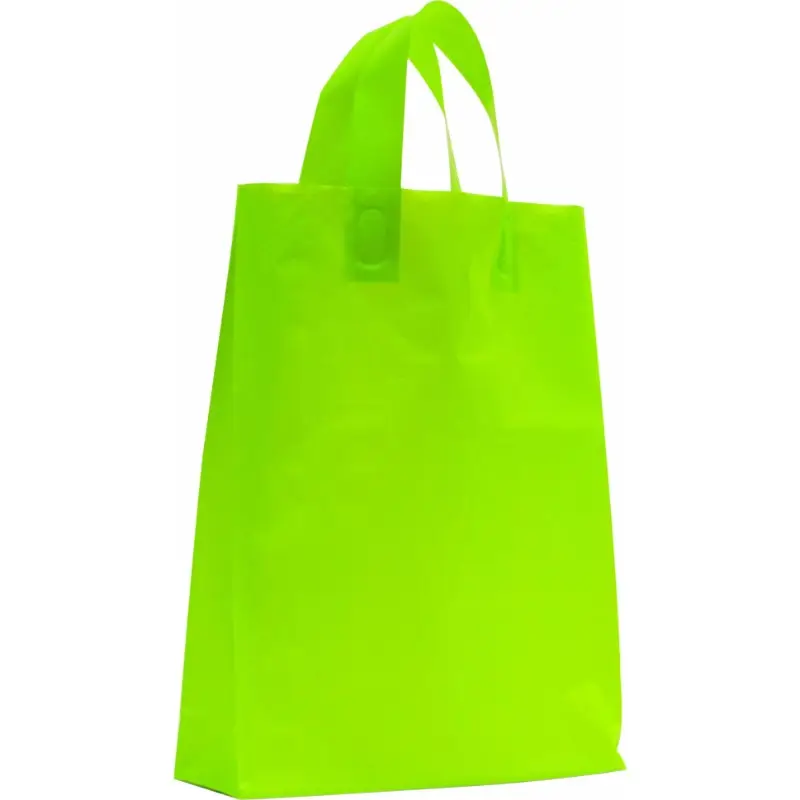 Поддержка индивидуальных заказов, низкая цена, 100 биоразлагаемые полиэтиленовые Мягкие пластиковые сумки для покупок с мягкой петлей, по низкой цене и красивого цвета