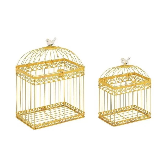 2 piece decorative metal bird cage