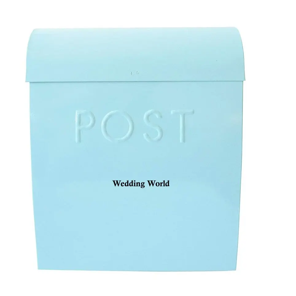 Caixa de correio de metal decorativa de qualidade premium artesanal caixa de correio de metal de luxo por atacado cor personalizada