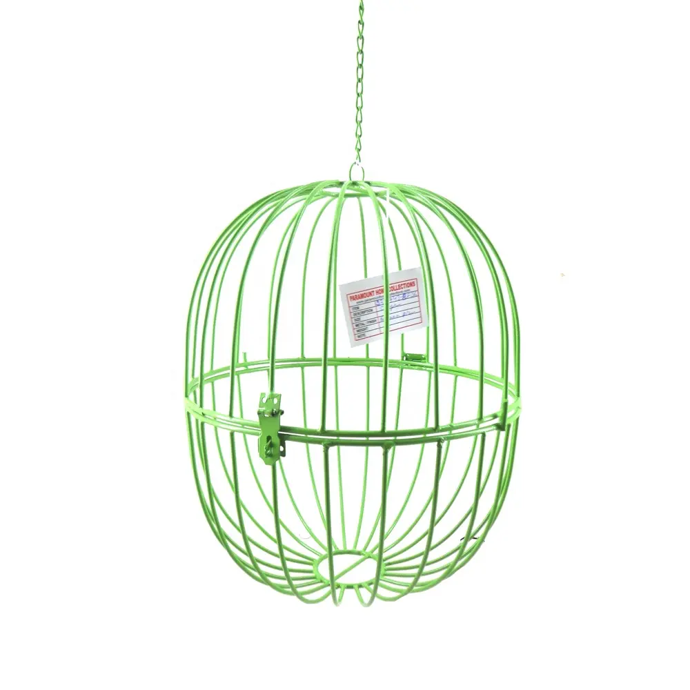 Vendita calda metallo appeso colore verde gabbia Per uccelli all'ingrosso stile moderno Per gabbie e casa Per uccelli fatti a mano su misura