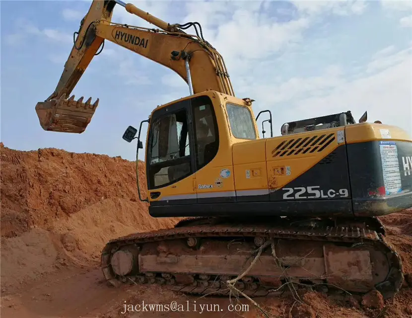 De segunda mano Hyundai sobre orugas Corea excavadora 225LC-9 Hyundai excavadora 225