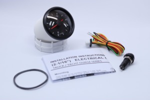 Manomètre pour horloge électrique, jauge avec bouton de réglage, 52mm, 12 heures - Product Image 4