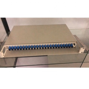 24 Port 1U raf montaj optik dağıtım çerçevesi SC/UPC/SC/APC pigpigile Patch Panel Tristar çekmece tipi ODF FTTH ağ - Product Image 2