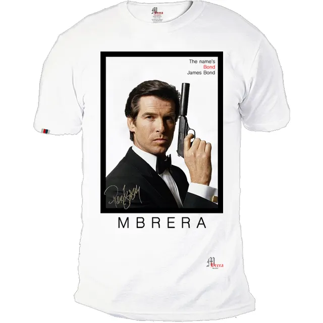 T-shirt personnalisé James Bond pour hommes et femmes, 100% coton, personnalisé, de haute qualité, fabriqué en italie