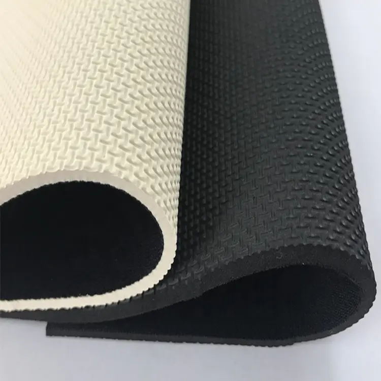 Custom Non-slip Shark Skin Polyester Skidproof Neoprene Fabric Sheet Rubber