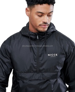 Jaqueta refletiva casual de nylon 100% pvc, casaco de nylon anorak com logotipo
