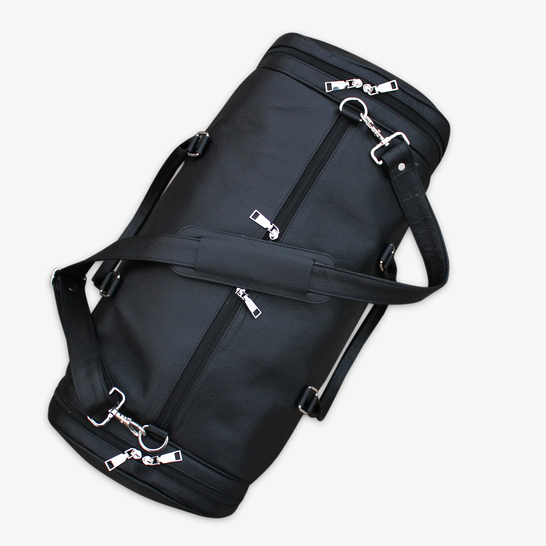 Роскошная черная кожаная дорожная спортивная сумка, оригинальная Мужская сумка из коровьей кожи на выходные, спортивная сумка для спортзала