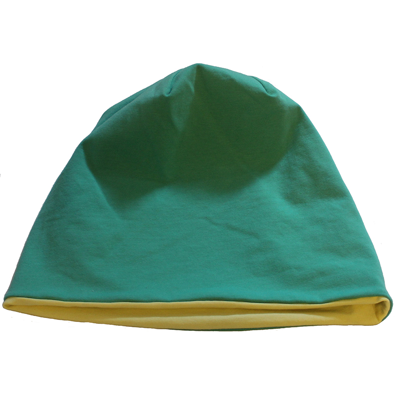 Yellow inside, emeral outside