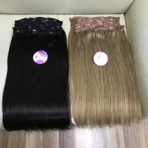 人的头发延伸头发长天然Ombre廉价直缝无缝发夹