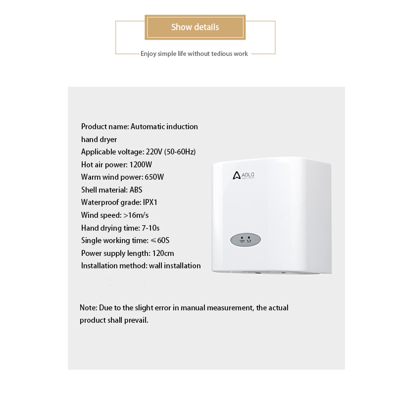Wholesale Commercial Hand Dryer Automatic Public Bathroom