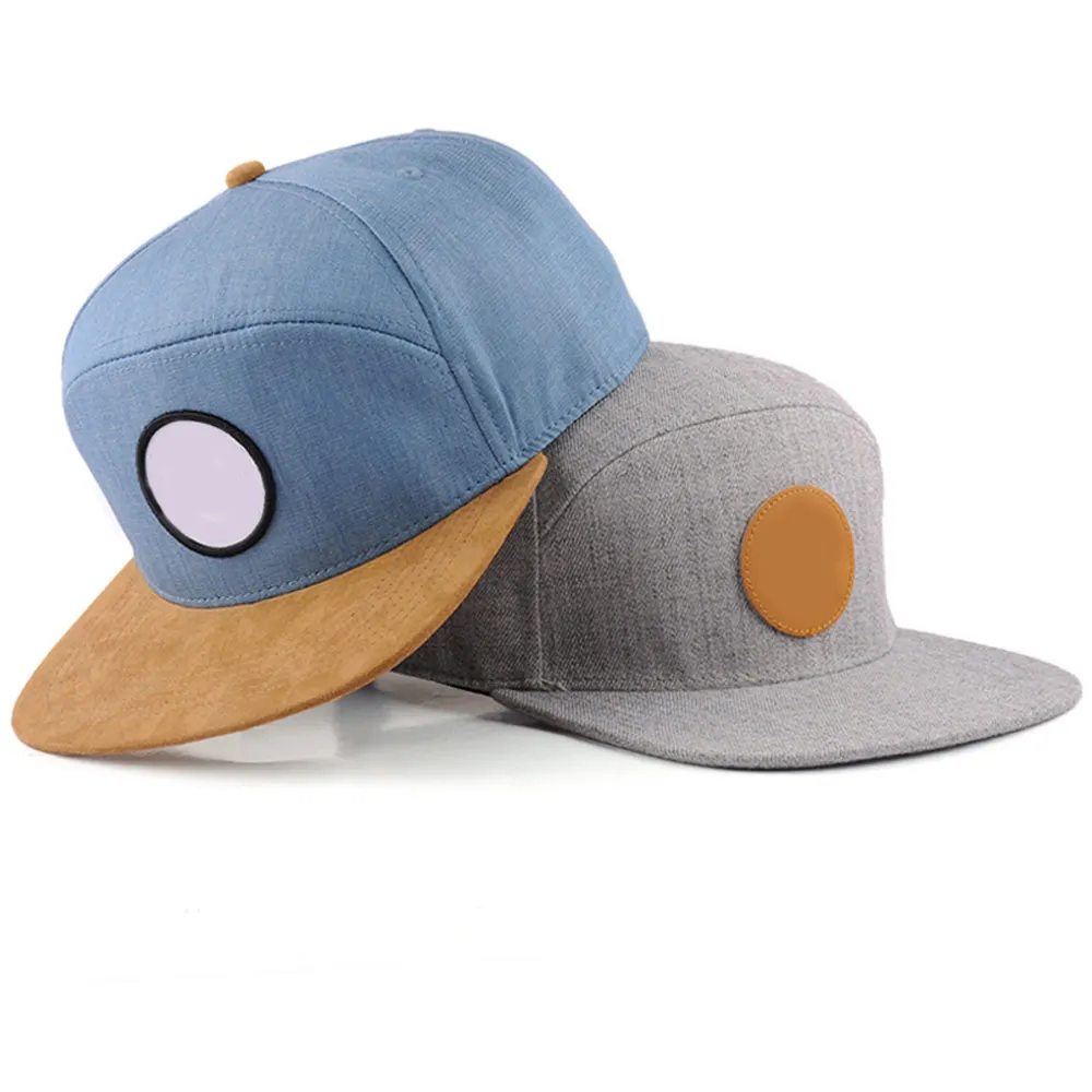 Wholesale Nice Quality Custom Logo Blank Hip Hop Hat Plain Flat Brim Snapback Baseball Cap