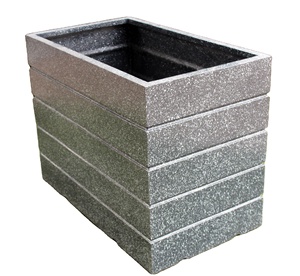 Büyük Nick ekici yeni 2022 büyük Modern bak FRP reçine siyah kare fiberglas ekici Pot ev otel merkezi ofis havaalanında kullanılan - Product Image 1