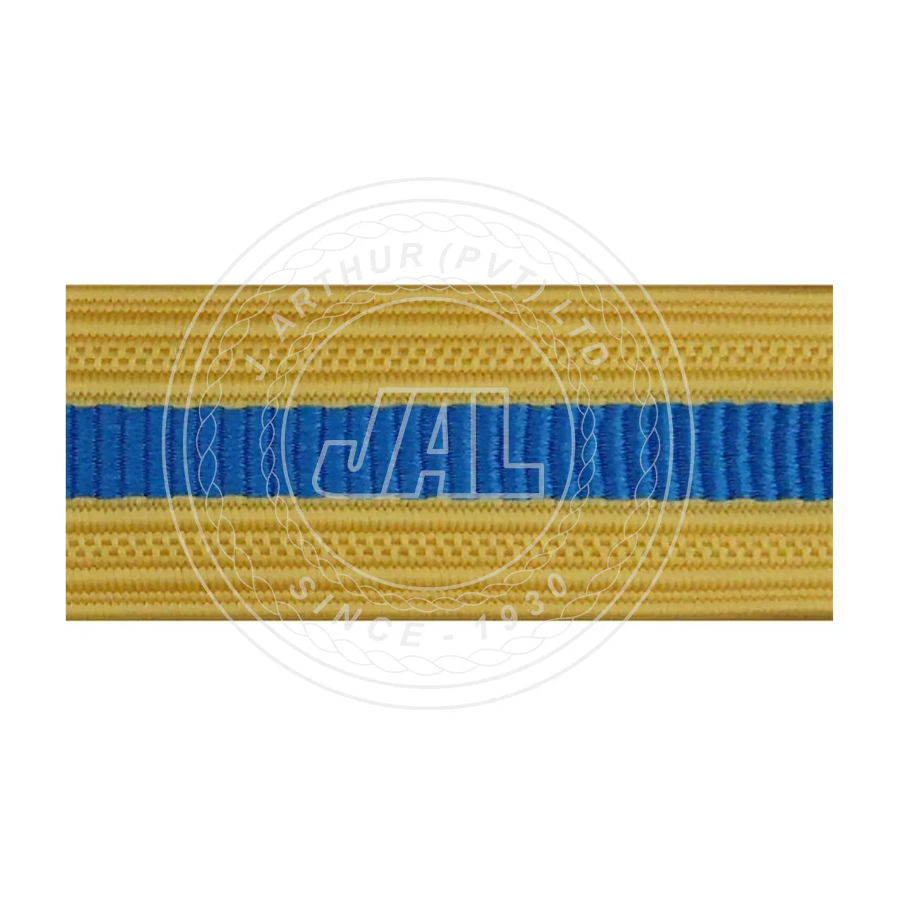 Oriental blue Gold braid Uniform braid Customized Embroidered Officer Uniform Laces Premium Quality