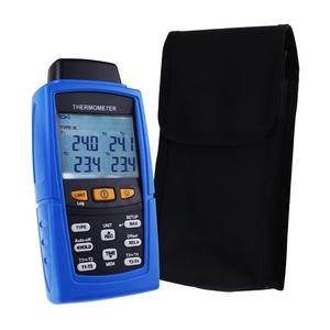 Dijital termokupl termometre Datalogger K /J/ T / E/ R / S/ N tipi 4 kanallı 16,800 veri kaydı T1/T2, T3/T4 giriş terminali - Product Image 6