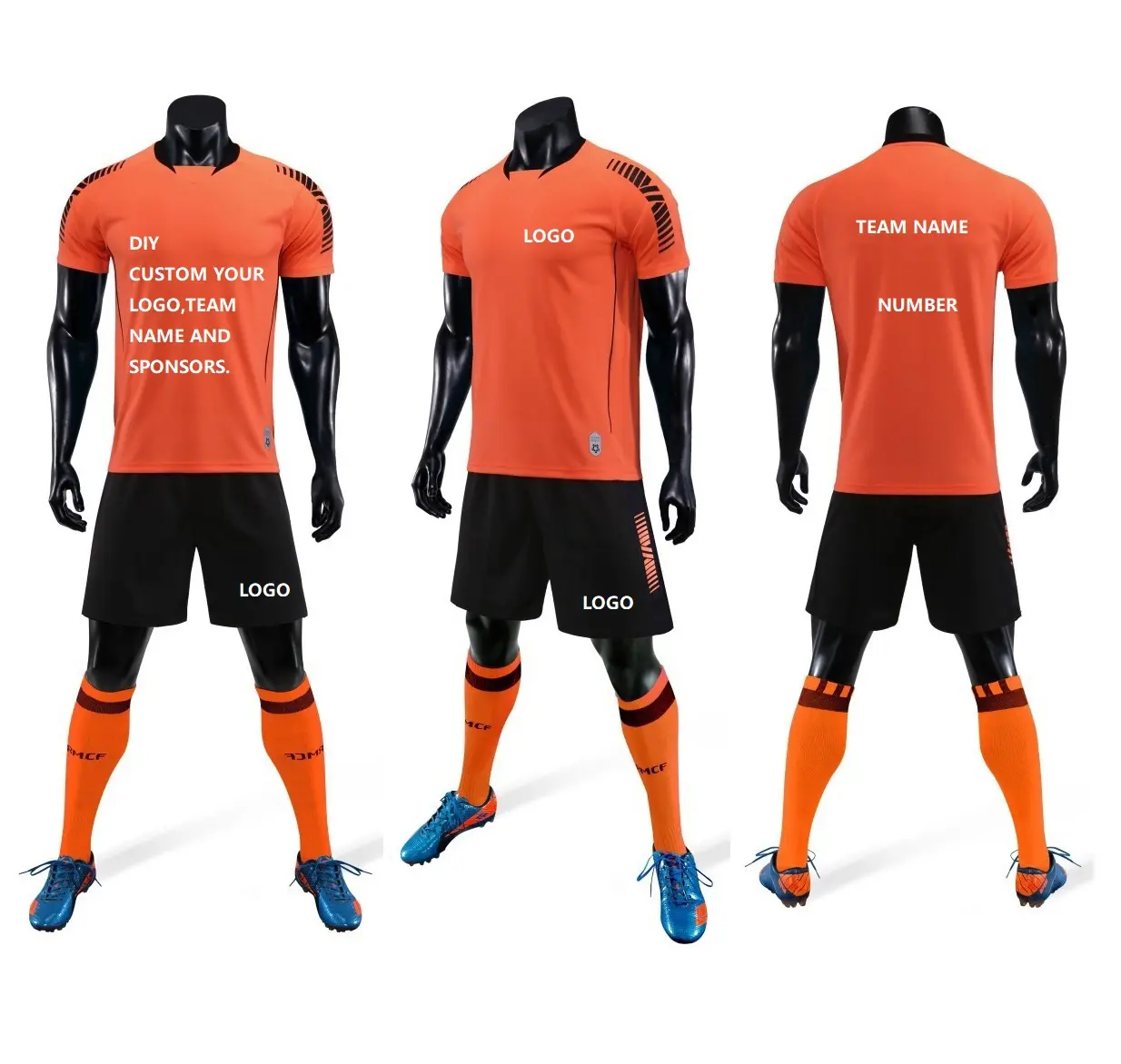 Vedo Fußball Tragen Dropshipping Individuelles Logo Polyester Sportswear Fußball Training Kit Jersey Fußball Tragen für Erwachsene und Kinder