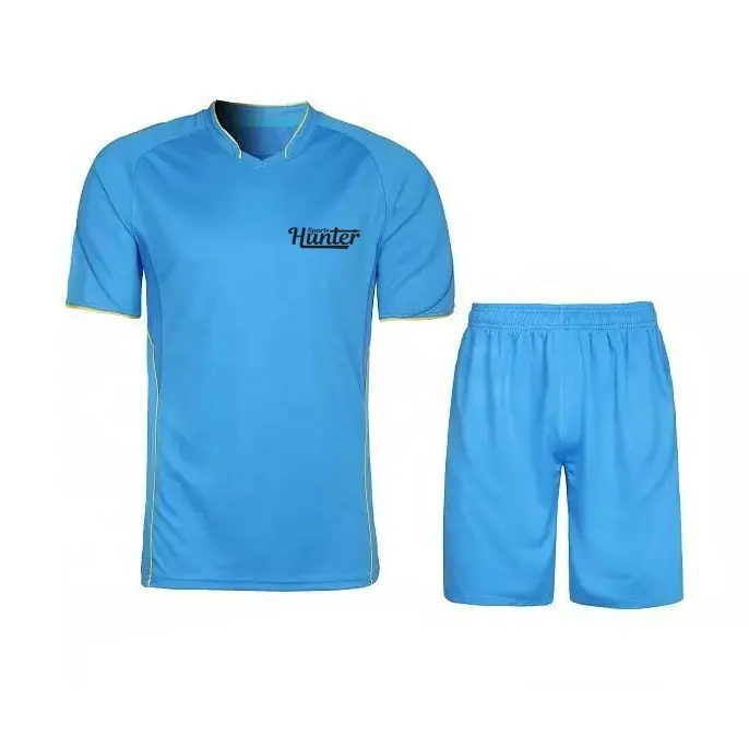 Hight Qualidade Men's Sports Wear Homens Confortável 100% Poliéster Sports Jersey Futebol Uniforme Sublimação Impressão