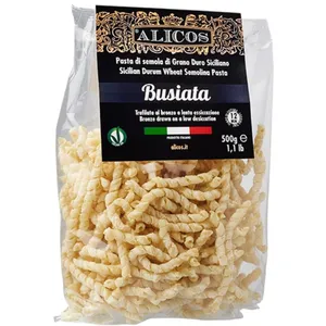 Made in Italy high quality food 500 g bag Sicilian durum wheat semolina dry pasta for cooking