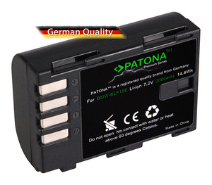 PATONA Premium BatteryためPanasonic Lumix DMW-BLF 19 DMC-GH3 GH3A GH4: 2000mAh: 7,2V: 14,4 Wh - Product Image 1