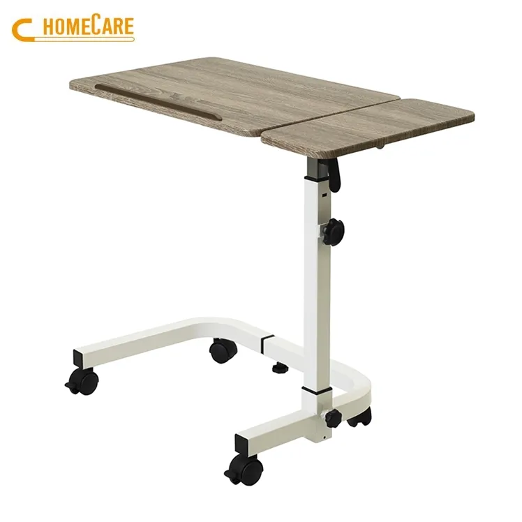 Customized wholesale commercial hospital furniture adjustable over bed table
