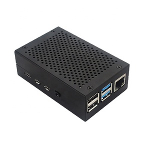Carcasa de aleación de aluminio Raspberry Pi 4, carcasa protectora de Metal para Raspberry Pi 4 B