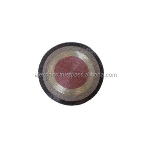 HOT <strong>SELLING</strong> GOLDEN and BLACK TRADITIONAL BEADED <strong>TABLE</strong> PLACE <strong>MAT</strong> in SQUARE SHAPE PURE <strong>HANDMADE</strong> TEA COFFEE WINE ETC BEADED - Product Image 5