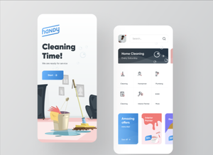 Android/IOS Buchtyp Mobile Software für Design und Entwicklung Online-Versand Wasch dienste App für mobile Geräte