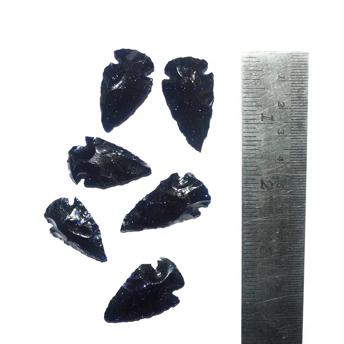 블루 Sunstone 1 ~ 1.50 인치 화살촉 | 도매 마노 돌 화살촉 인도 최고의 품질 최고의 속도