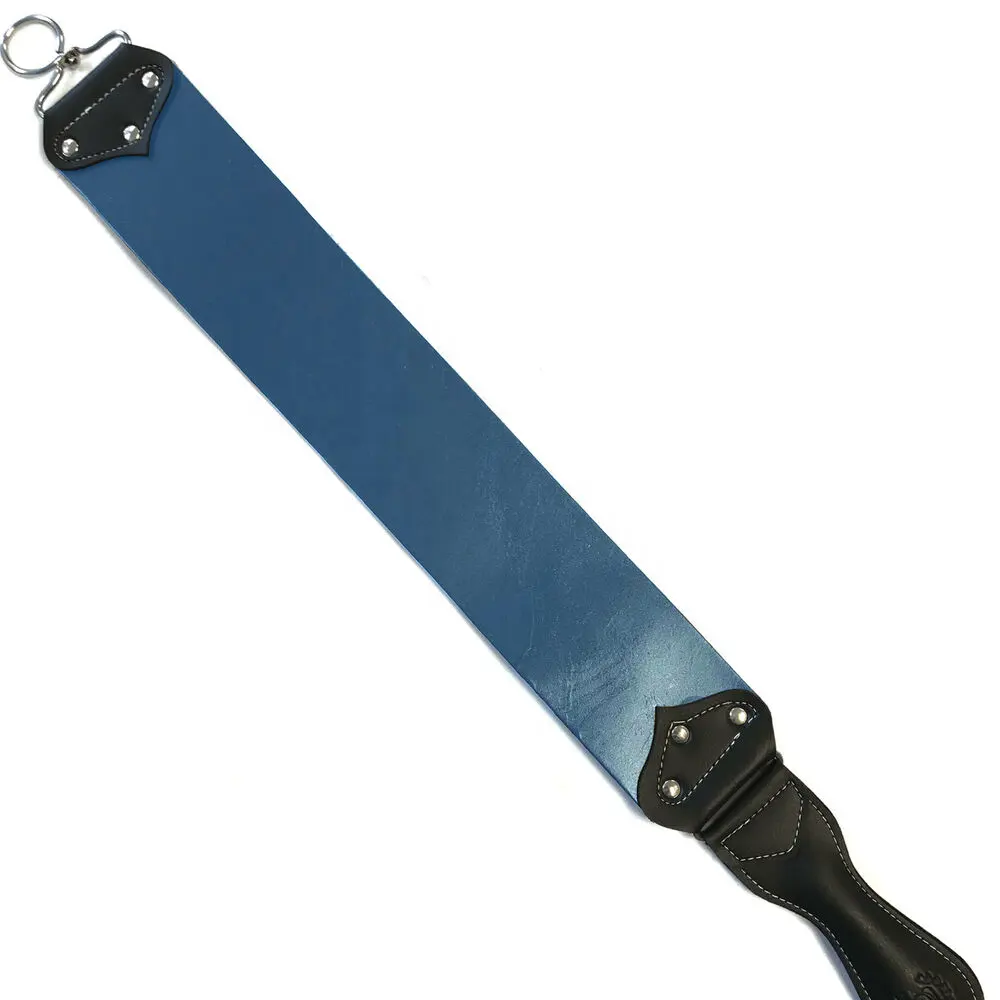 Personalizza il nuovo strumento per l'affilatura del rasoio dritto con cintura Strop in pelle con palmo in schiuma prezzo economico di fabbrica