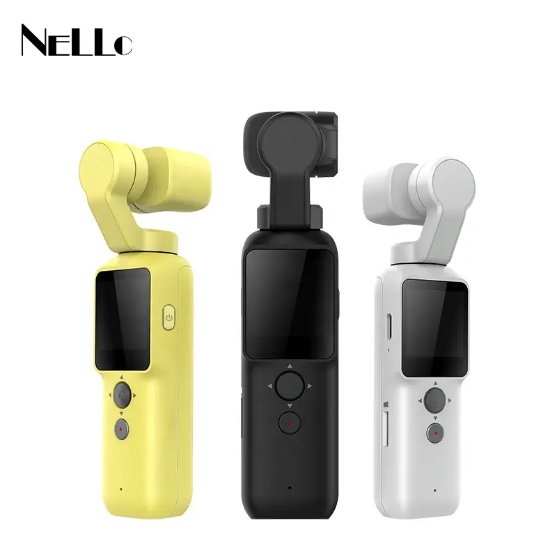 Best Selling High Quality Face Detection Gimble Palm Digital Wifi Pocket Camera 4k