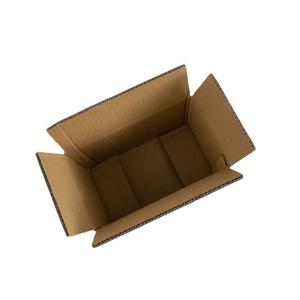 RSC 0201 çevre dostu kağıt kurulu oluklu mukavva kutu Logo ile özelleştirilmiş katlanabilir bakkal kutusu Kraft mailler ambalaj kahverengi - Product Image 3